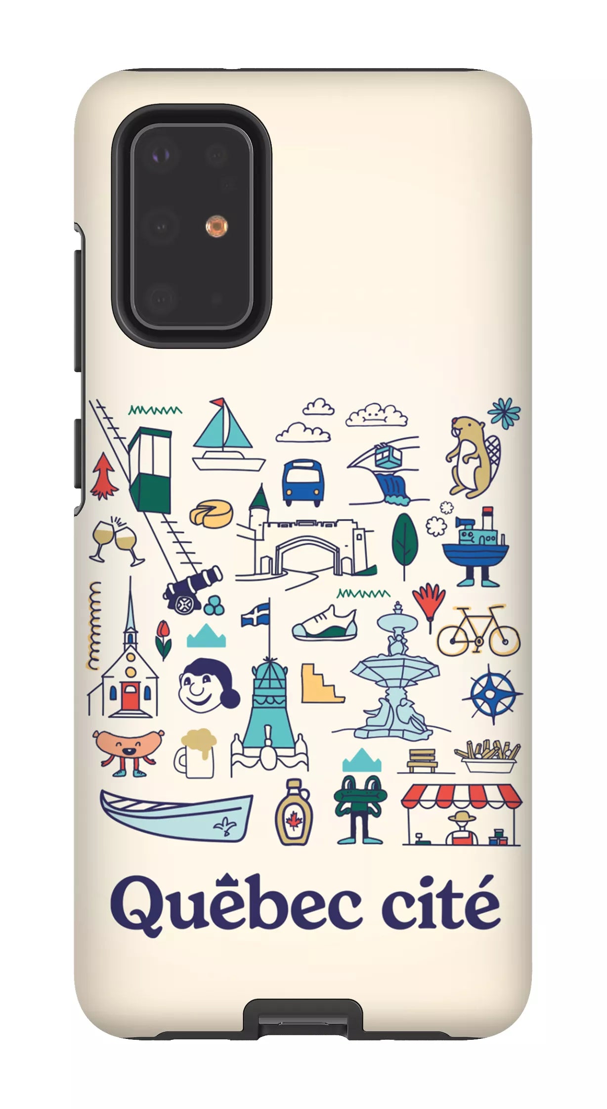 Galaxy S20 Plus Tough Québec illustré -