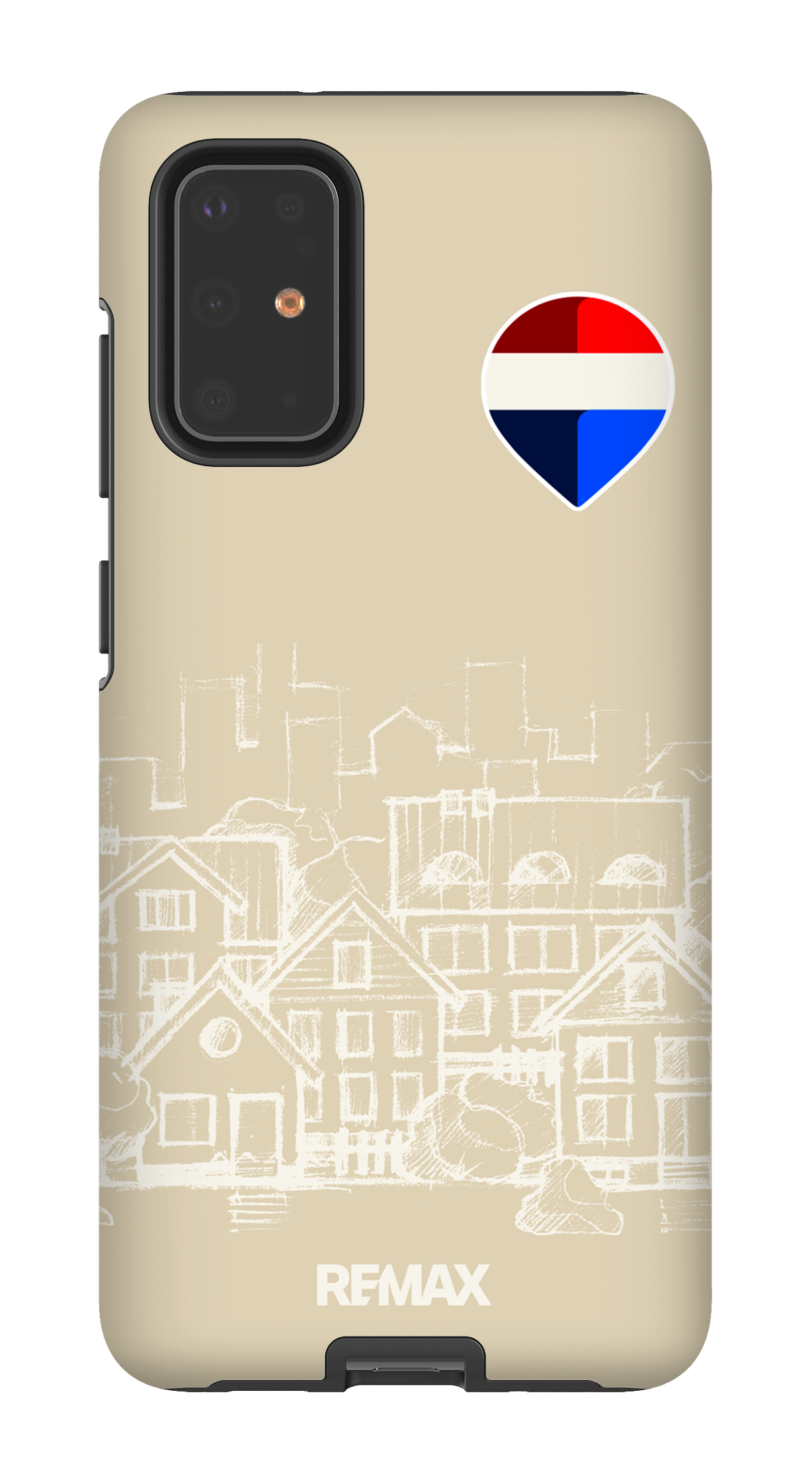 Galaxy S20 Plus Tough Remax Sketch Crème -