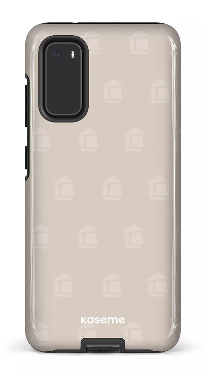 Galaxy S20 Tough Flordeco motif grège -