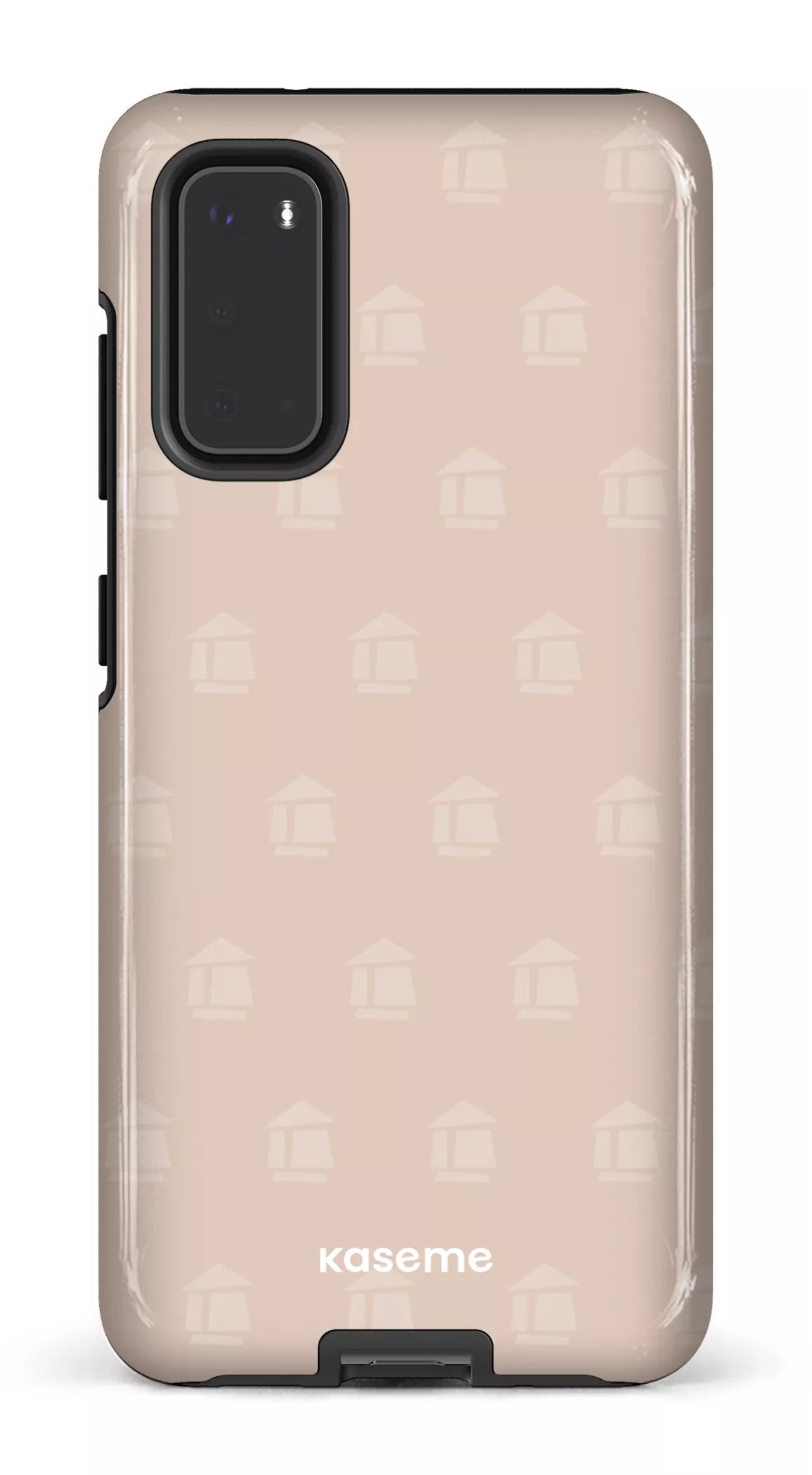 Galaxy S20 Tough Flordeco motif grège -