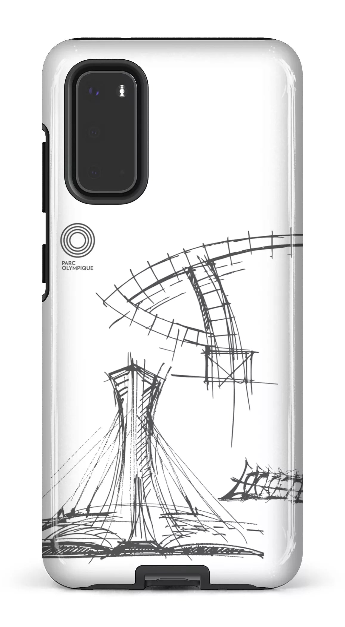 Galaxy S20 Tough Parc Olympique - Croquis Plan Blanc -