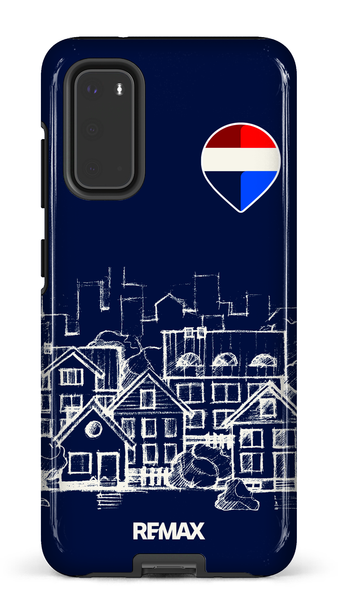 Galaxy S20 Tough Remax Sketch Bleu -