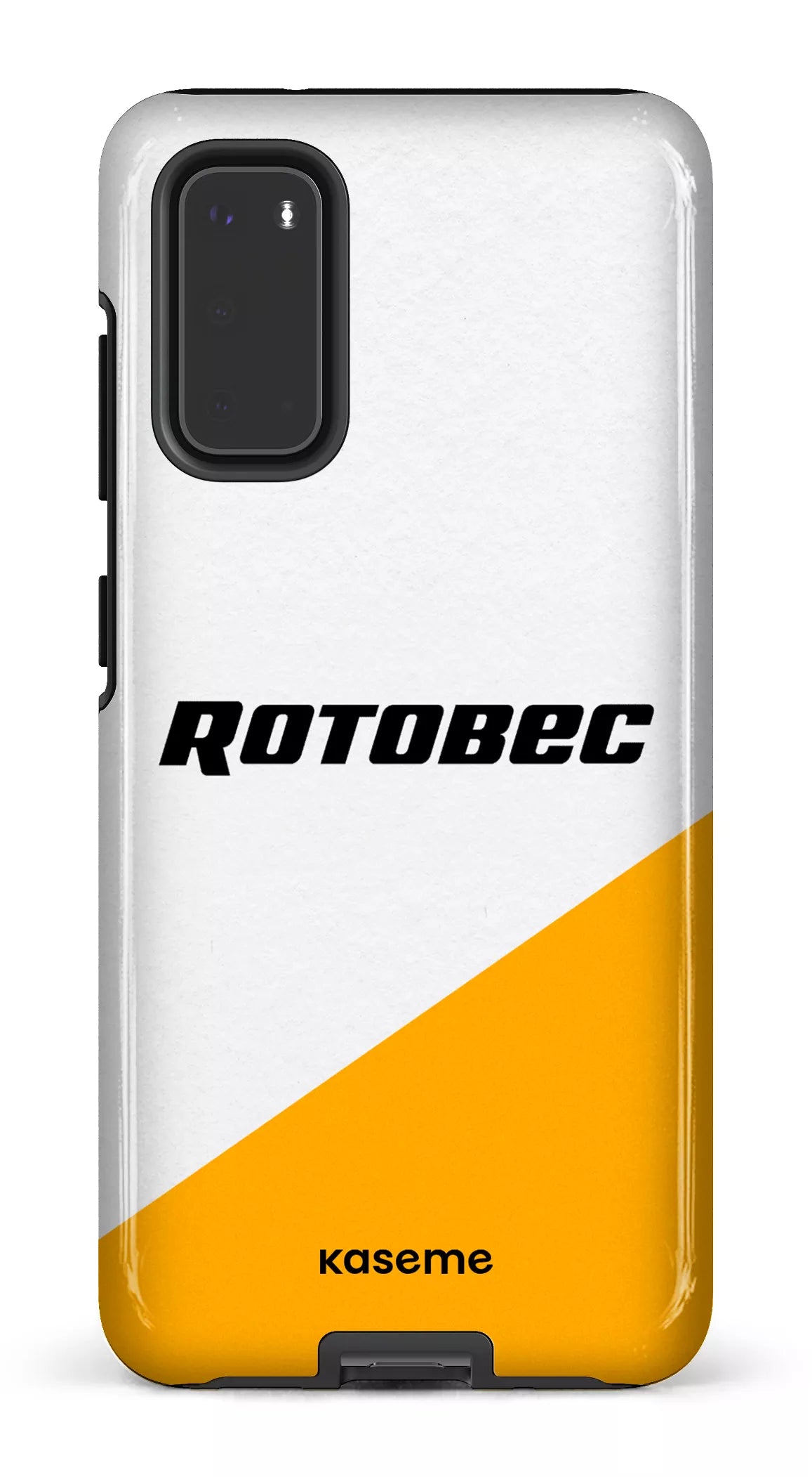 Galaxy S20 Tough Rotobec Blanc et Jaune -