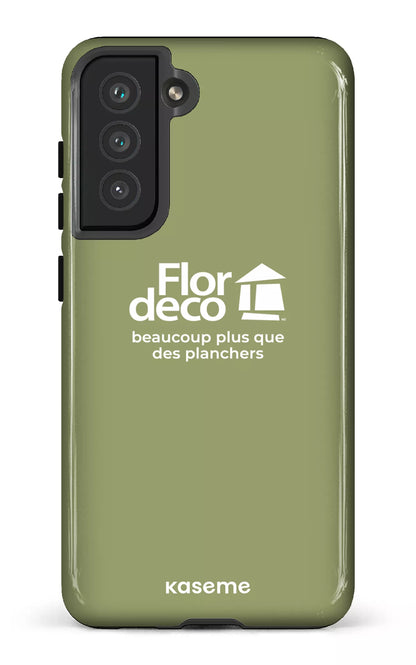 Galaxy S21 FE Tough Flordeco logo Sauge -