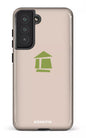 Galaxy S21 FE Tough Flordeco logo grège -