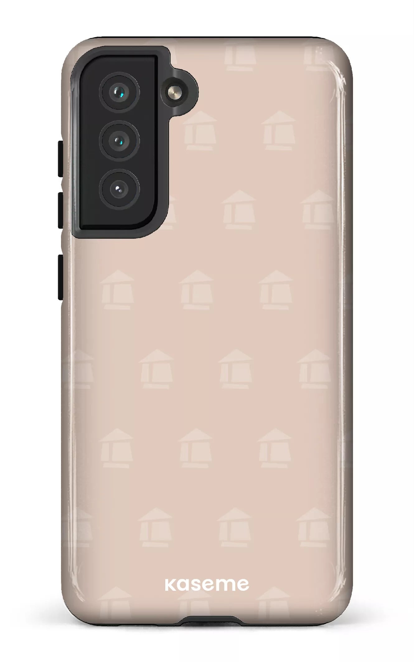 Galaxy S21 FE Tough Flordeco motif grège -