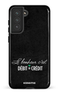 Galaxy S21 FE Tough Le bonheur c'est débit = crédit (noir) -