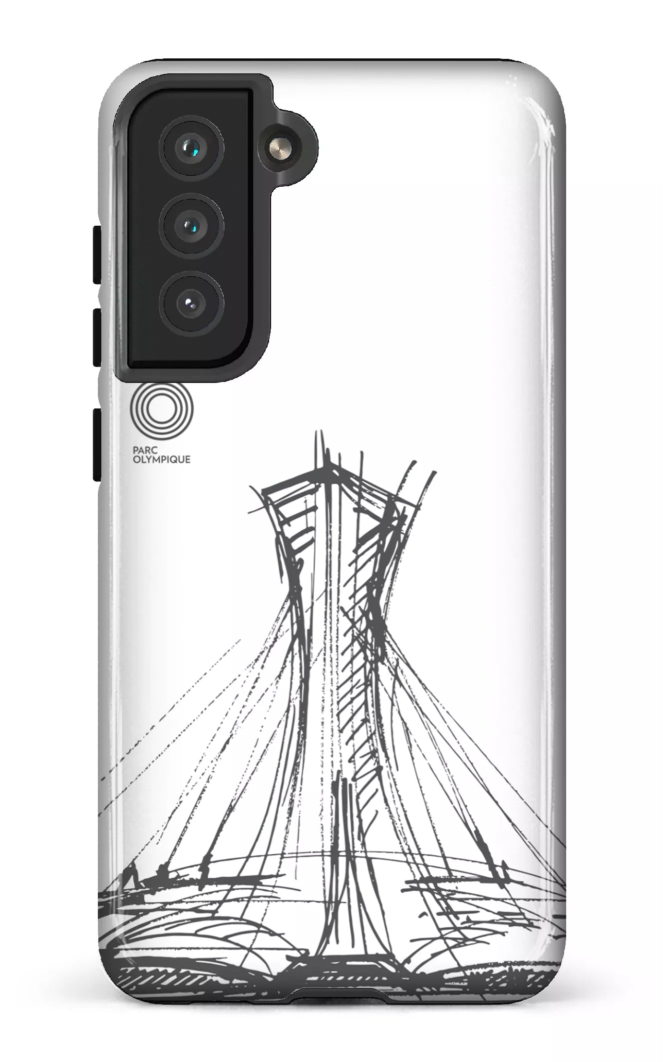 Galaxy S21 FE Tough Parc Olympique - Croquis Blanc -