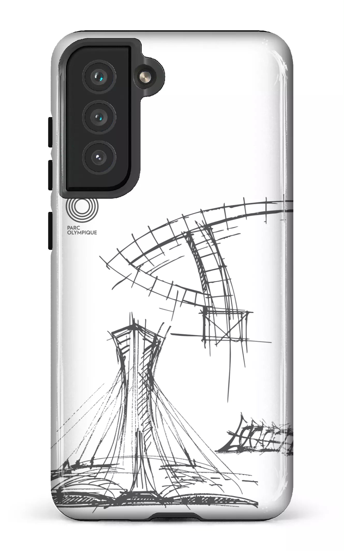 Galaxy S21 FE Tough Parc Olympique - Croquis Plan Blanc -