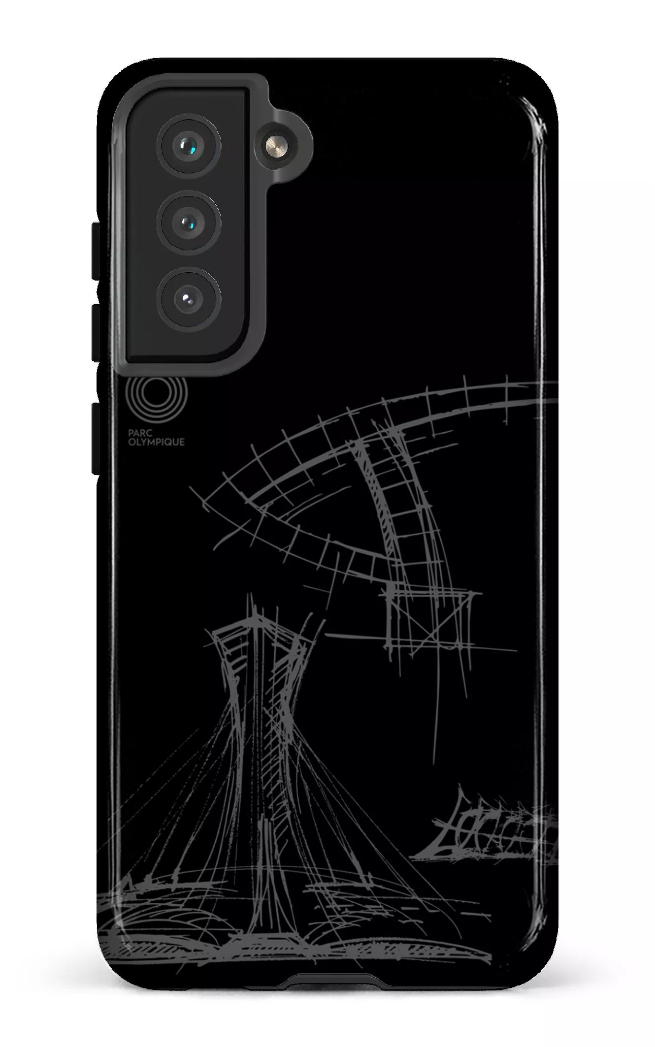 Galaxy S21 FE Tough Parc Olympique - Croquis Plan Noir -