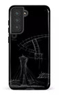 Galaxy S21 FE Tough Parc Olympique - Croquis Plan Noir -