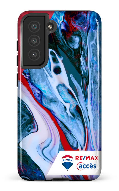 Galaxy S21 FE Tough Peinture marbrée claire -