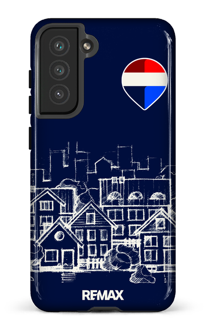 Galaxy S21 FE Tough Remax Sketch Bleu -