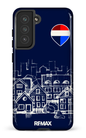 Galaxy S21 FE Tough Remax Sketch Bleu -