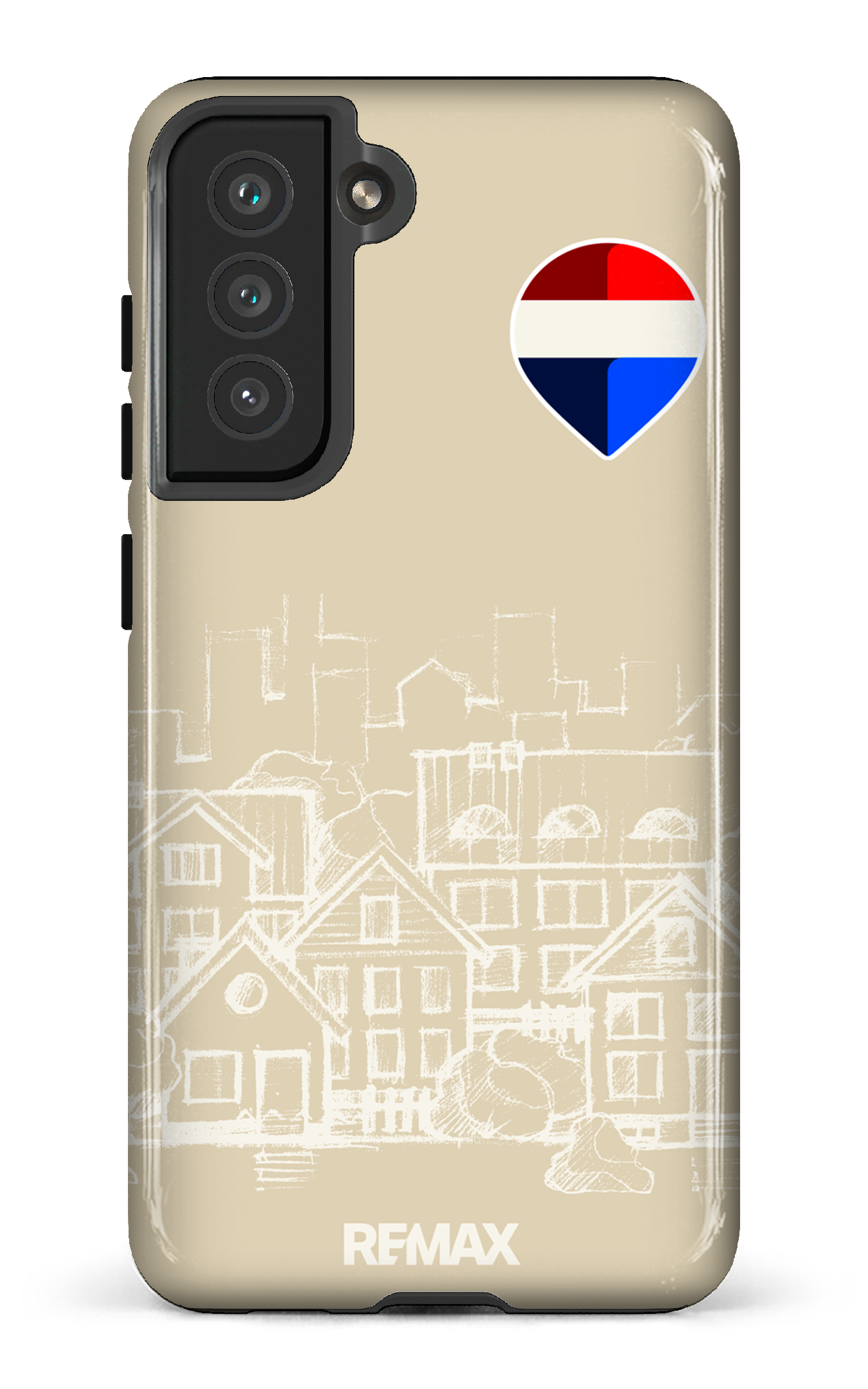 Galaxy S21 FE Tough Remax Sketch Crème -