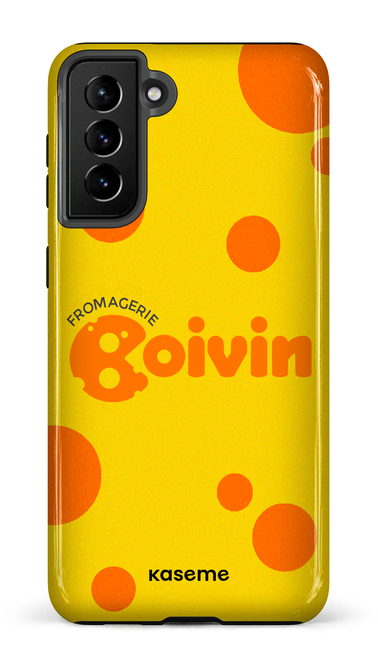 Galaxy S21 Plus Tough Boivin Jaune x Ronds -