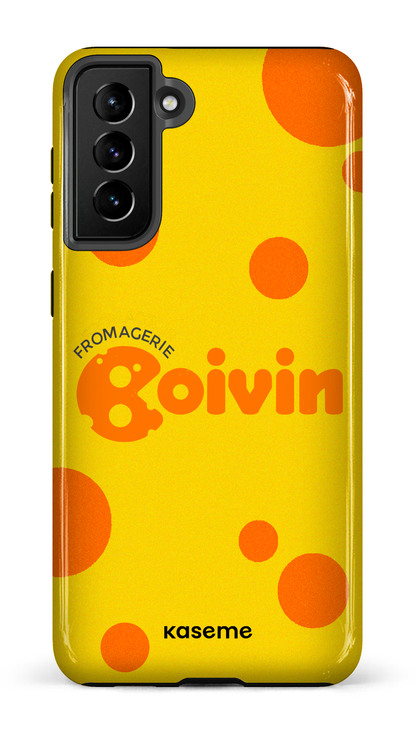 Galaxy S21 Plus Tough Boivin Jaune x Ronds -