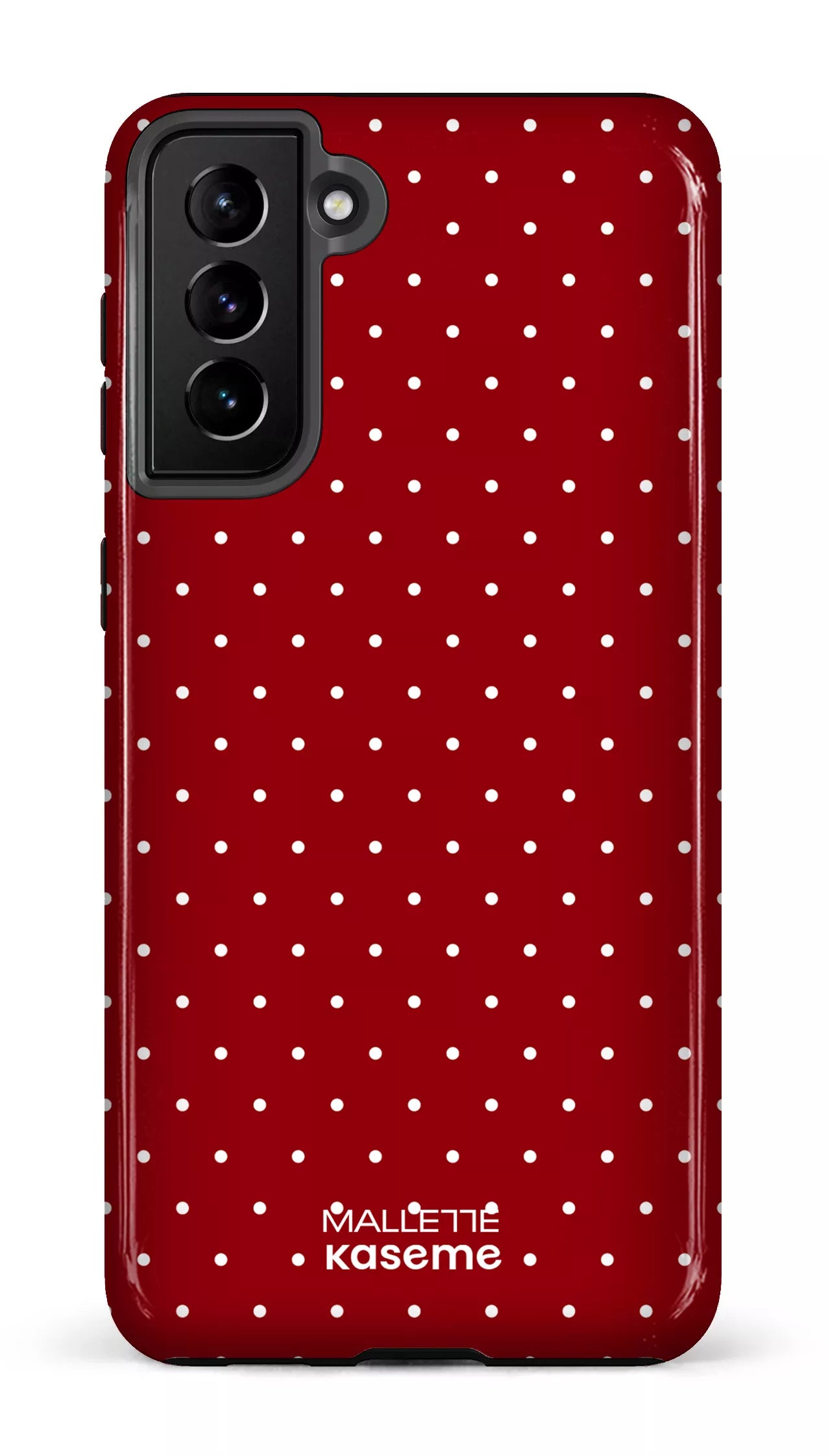 Galaxy S21 Plus Tough Ditsy Rouge x Mallette -