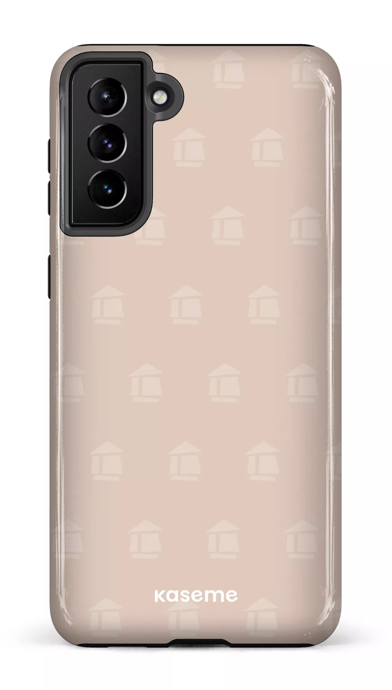 Galaxy S21 Plus Tough Flordeco motif grège -