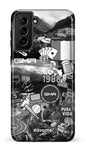 Galaxy S21 Plus Tough GMR Collage Noir et Blanc -