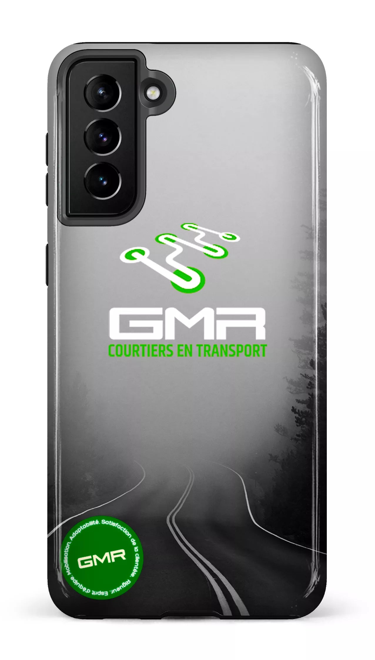 Galaxy S21 Plus Tough GMR Route Noir et Blanc -