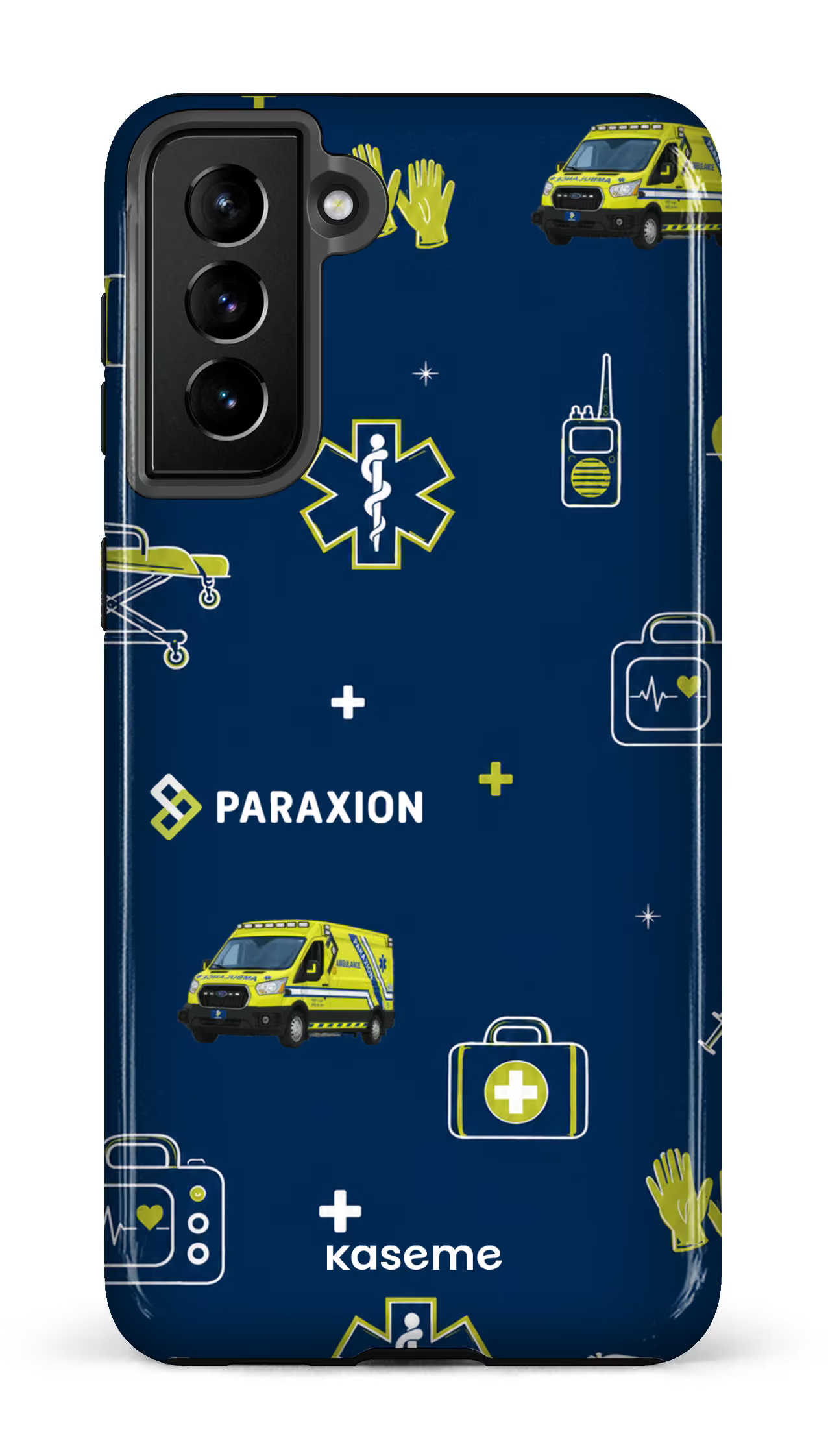 Galaxy S21 Plus Tough Icônes bleu Paraxion -