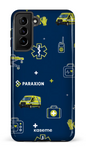 Galaxy S21 Plus Tough Icônes bleu Paraxion -