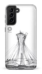 Galaxy S21 Plus Tough Parc Olympique - Croquis Blanc -