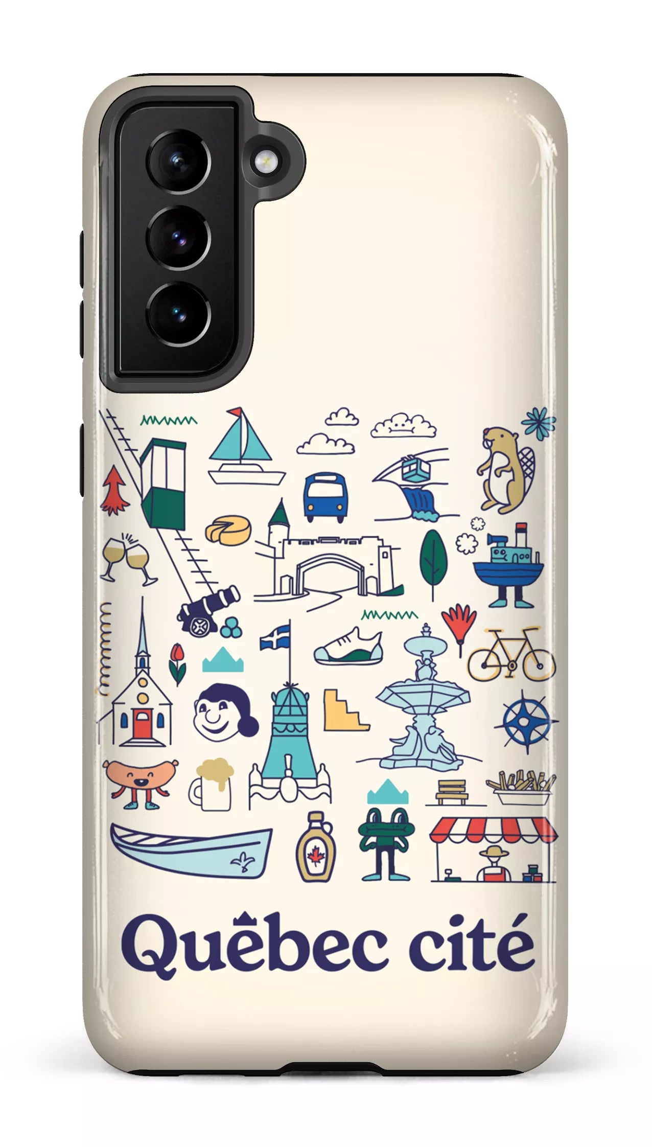 Galaxy S21 Plus Tough Québec illustré -