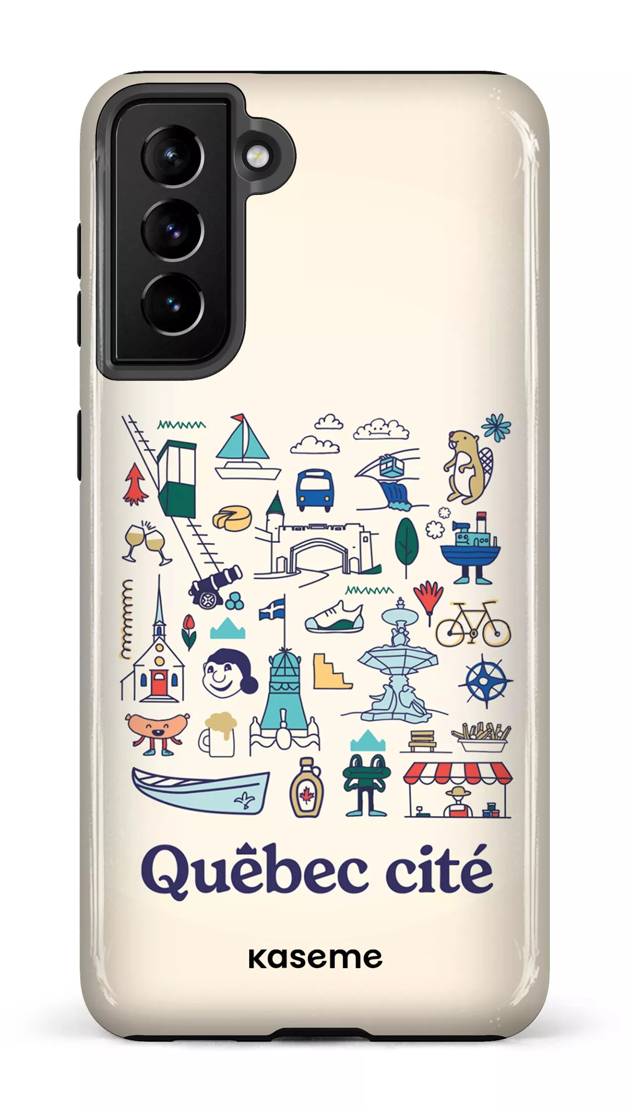 Galaxy S21 Plus Tough Québec illustré -
