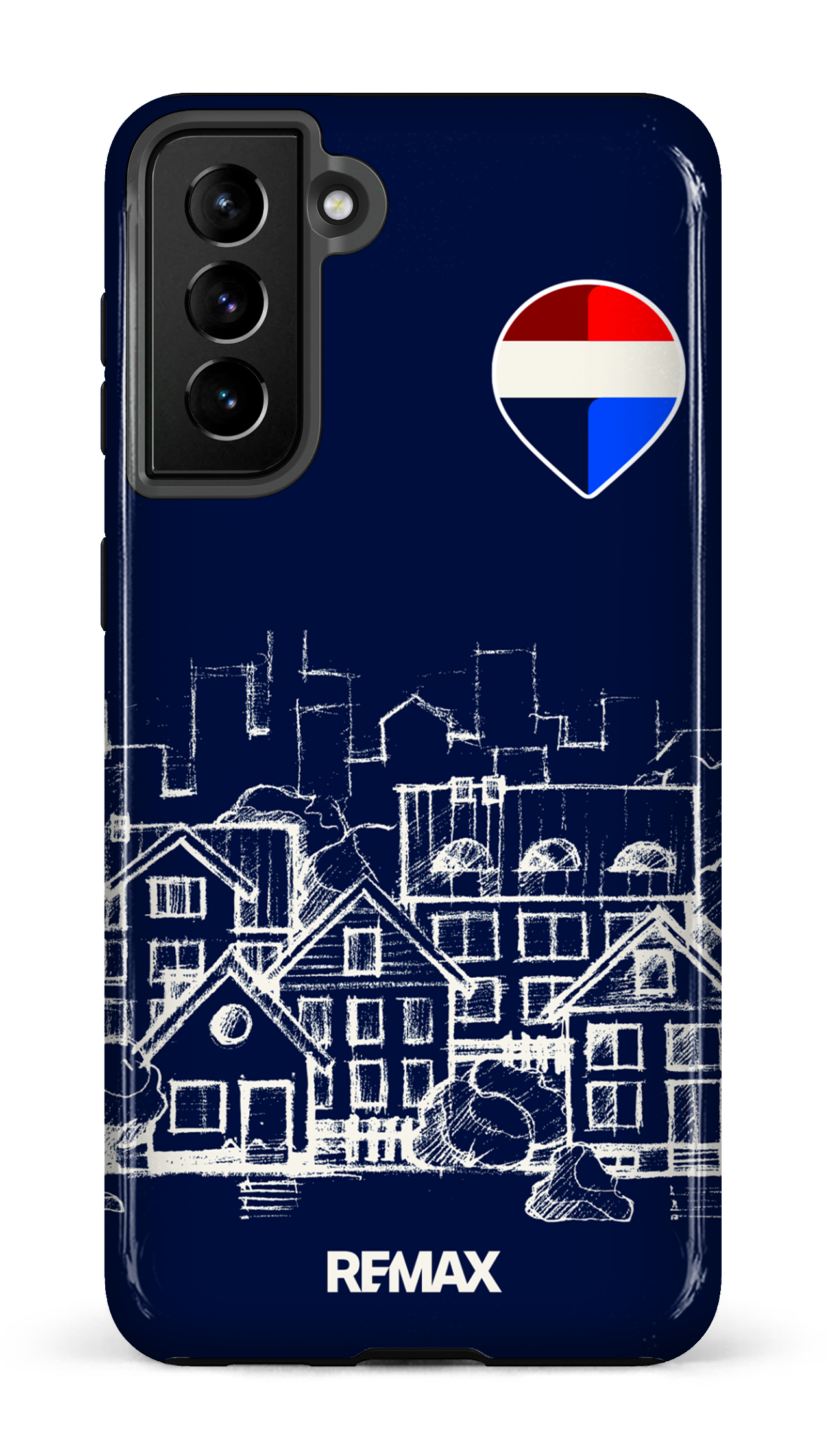 Galaxy S21 Plus Tough Remax Sketch Bleu -
