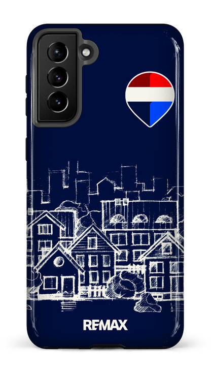 Galaxy S21 Plus Tough Remax Sketch Bleu -