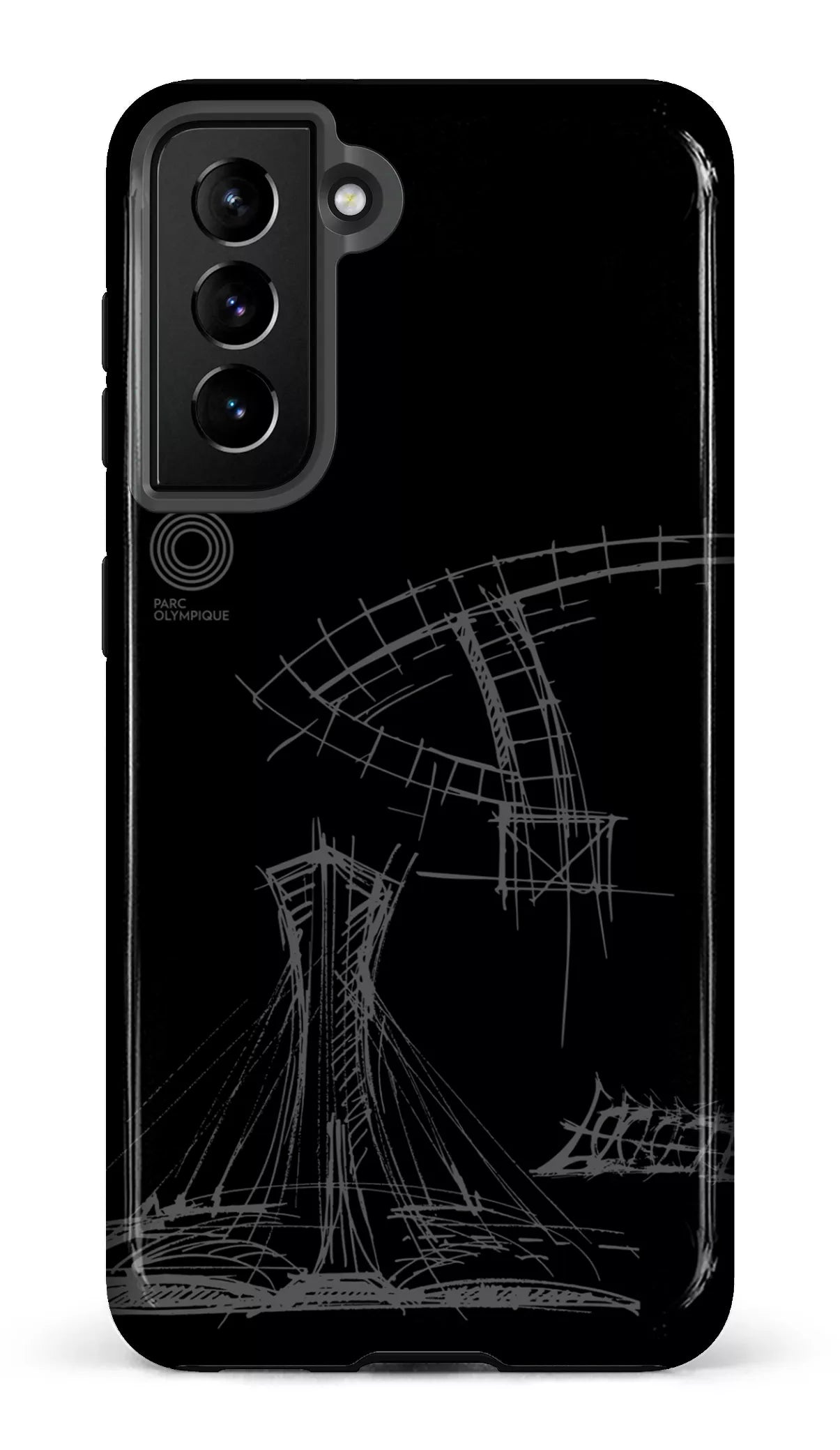 Galaxy S21 Tough Parc Olympique - Croquis Plan Noir -