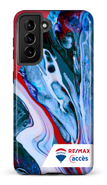 Galaxy S21 Tough Peinture marbrée claire -