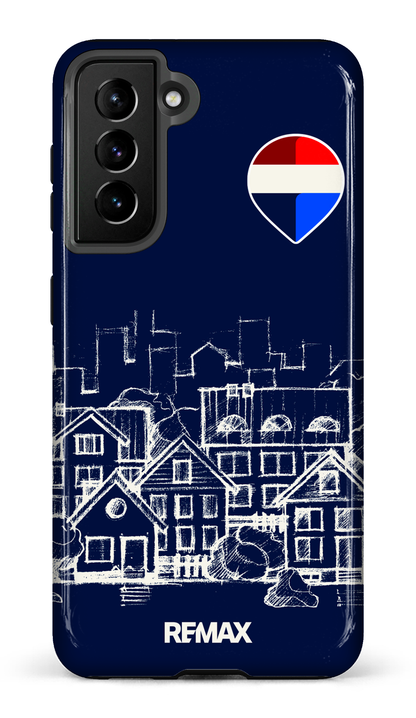Galaxy S21 Tough Remax Sketch Bleu -