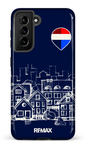 Galaxy S21 Tough Remax Sketch Bleu -