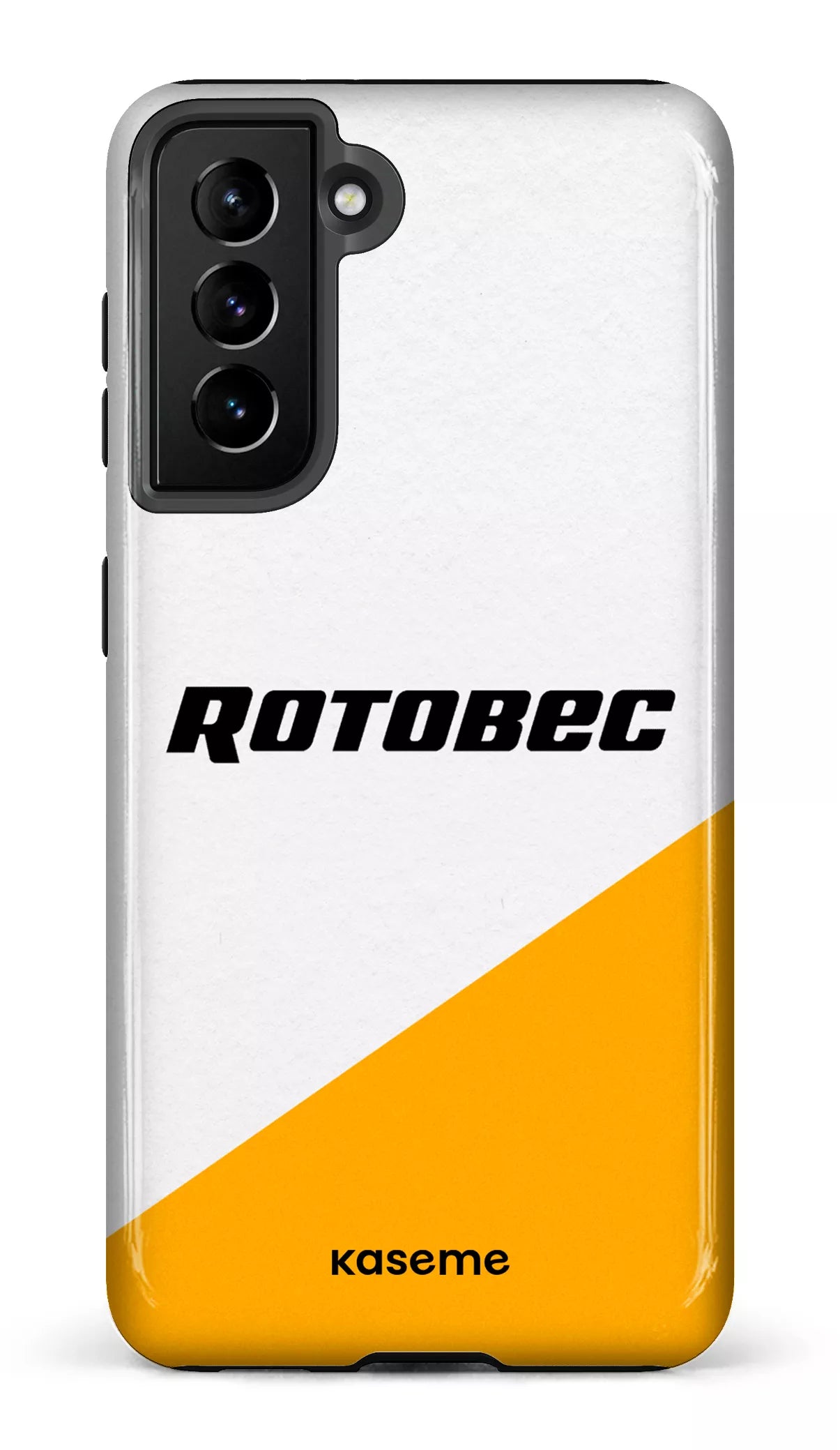 Galaxy S21 Tough Rotobec Blanc et Jaune -