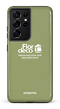Galaxy S21 Ultra Tough Flordeco logo Sauge -