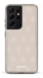 Galaxy S21 Ultra Tough Flordeco motif grège -