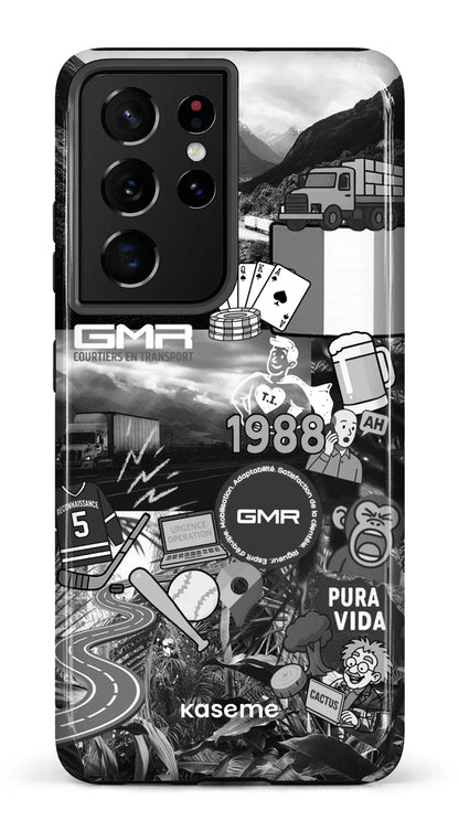Galaxy S21 Ultra Tough GMR Collage Noir et Blanc -