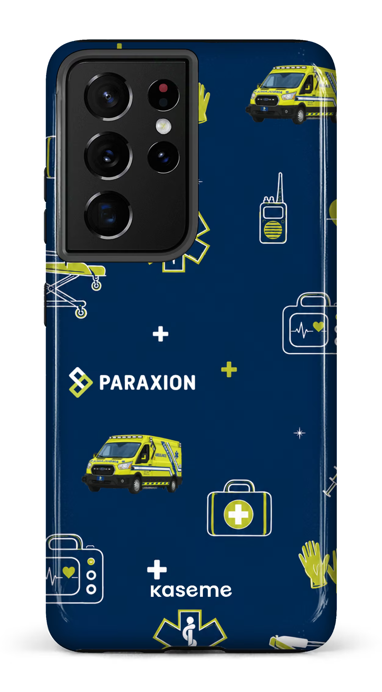 Galaxy S21 Ultra Tough Icônes bleu Paraxion -