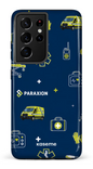 Galaxy S21 Ultra Tough Icônes bleu Paraxion -