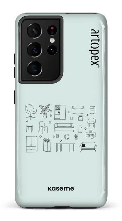 Galaxy S21 Ultra Tough L'essentiel menthe par Artopex -
