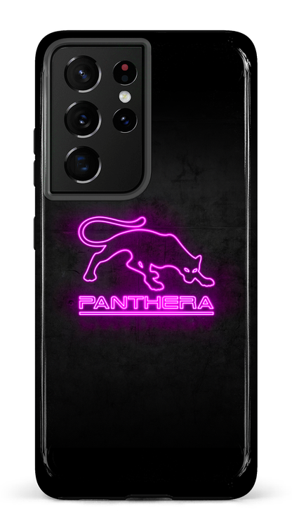 Galaxy S21 Ultra Tough Panthera Logo Neon -