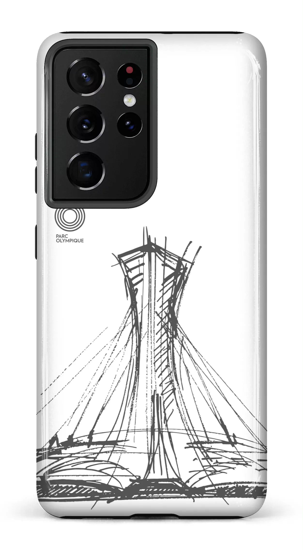 Galaxy S21 Ultra Tough Parc Olympique - Croquis Blanc -