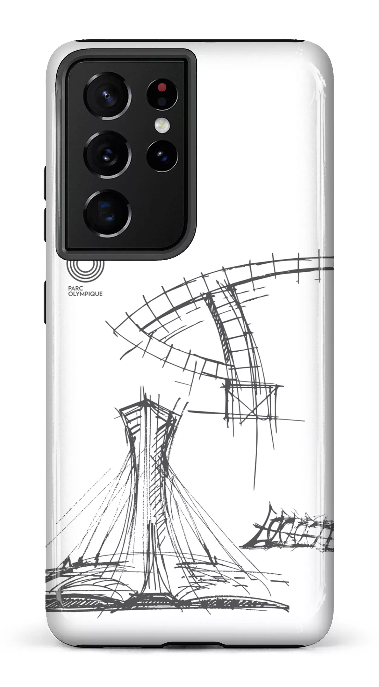 Galaxy S21 Ultra Tough Parc Olympique - Croquis Plan Blanc -