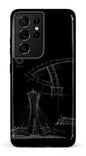 Galaxy S21 Ultra Tough Parc Olympique - Croquis Plan Noir -
