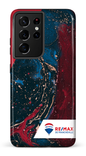 Galaxy S21 Ultra Tough Peinture marbrée sombre de Francheville -