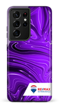Galaxy S21 Ultra Tough Peinture marbrée sombre violette de Francheville -