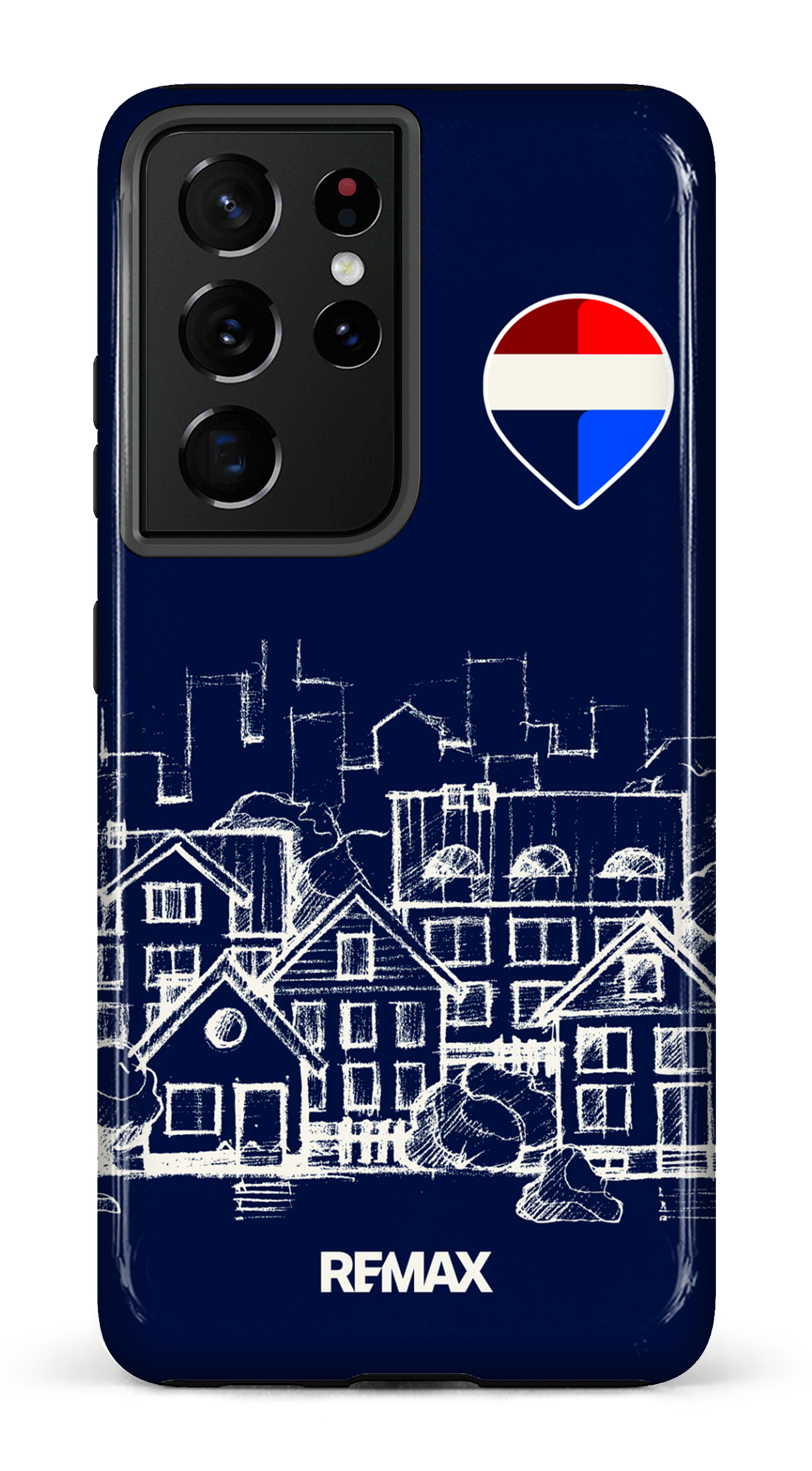 Galaxy S21 Ultra Tough Remax Sketch Bleu -